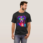 Hond Australische herder zomer T-shirt (Voorkant volledig)