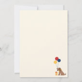 Hond Bad Two Het bot 2e verjaardagsfeestje Kaart (Achterkant)