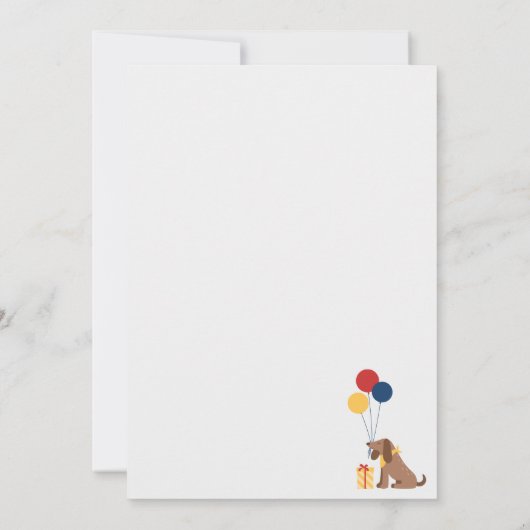 Hond Bad Two Het bot 2e verjaardagsfeestje Kaart (Achterkant)