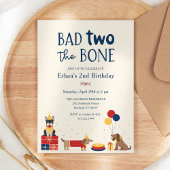 Hond Bad Two Het bot 2e verjaardagsfeestje Kaart