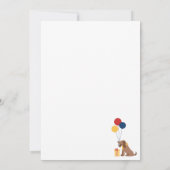 Hond Bad Two Het bot 2e verjaardagsfeestje Kaart (Achterkant)