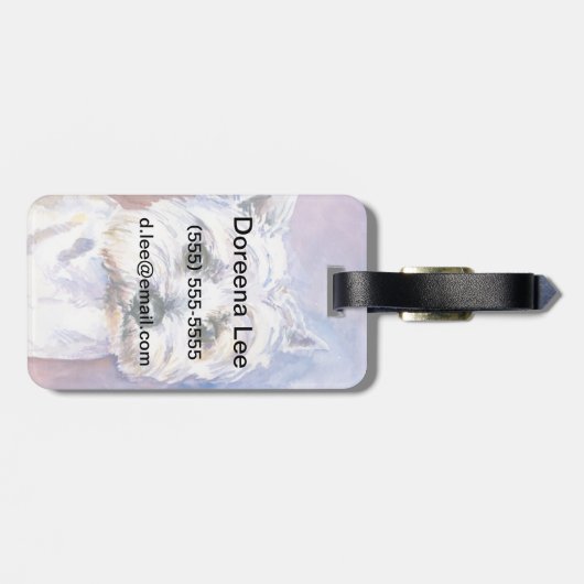 Hond Bagagelabel (Achterkant horizontaal)