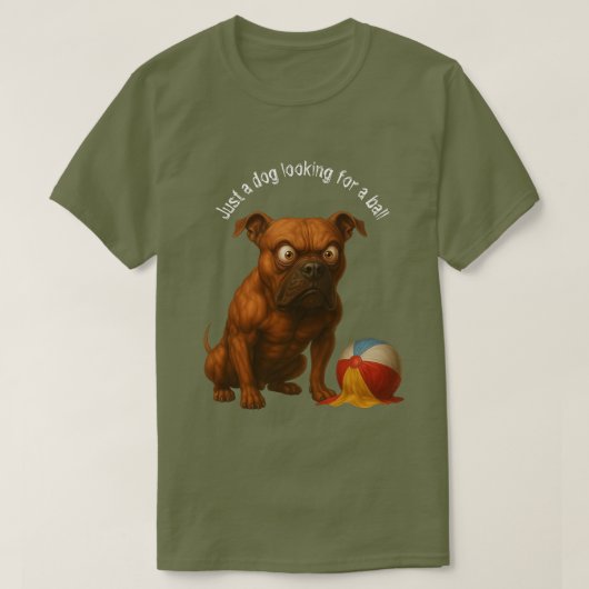 Hond Bal 01 T-Shirt (Design voorkant)