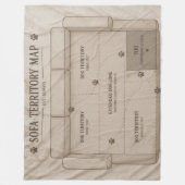 Hond Bank Territorium Deken Grappig Cadeau (Voorkant)