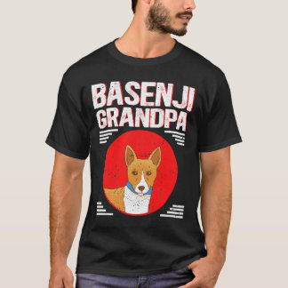 Hond Basenji Mannen Basenji Opa Hondeneigenaar Bas T-shirt