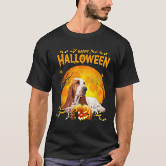 Hond Basset Hound Happy Halloween Basset Hound Hon T-shirt
