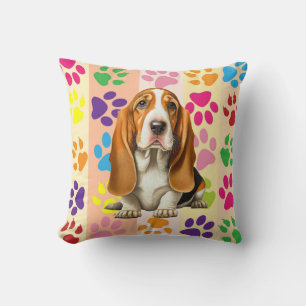 Hond, Basset Hound Kussen