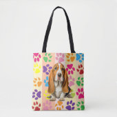 Hond, Basset Hound Tote Bag (Voorkant)