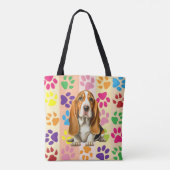 Hond, Basset Hound Tote Bag (Achterkant)
