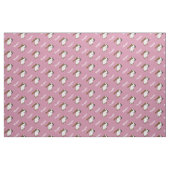 Hond Beagle Met Naam Blush Roze Stof Per Meter (Yard (91,4 cm))