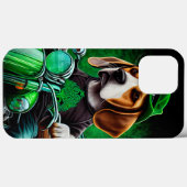 Hond Beagle rijdt op fiets St. Patrick's Day Case-Mate iPhone Case (Achterkant (horizontaal))