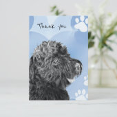 Hond Bedankkaart Aangepaste Verjaardagsfeestgelege (Staand voorkant)