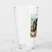 Hond begroet stoomtrein glas (Rechts)