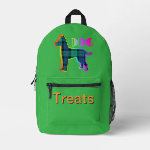 Hond behandelt hondeneigenaar Pet Green Plaid Gree Bedrukte Rugzak