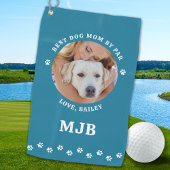 HOND Beste MAM Door Par Gepersonaliseerde Pet Foto Golfhanddoek