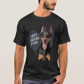 Hond beste vriend ooit t-shirt (Voorkant)