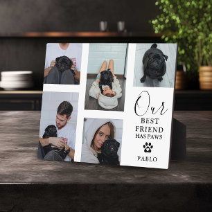 Hond Beste Vriend' Pet Photo Grid Keepsake Gift Fotoplaat