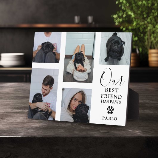 Hond Beste Vriend' Pet Photo Grid Keepsake Gift Fotoplaat