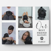 Hond Beste Vriend' Pet Photo Grid Keepsake Gift Fotoplaat (Voorkant)