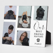 Hond Beste Vriend' Pet Photo Grid Keepsake Gift Fotoplaat (Zijkant)