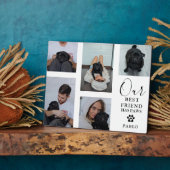 Hond Beste Vriend' Pet Photo Grid Keepsake Gift Fotoplaat (Zijkant)