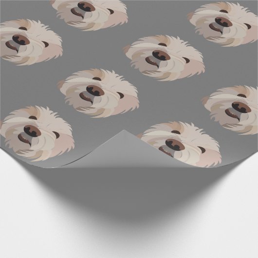 Hond Bichon Frise Leuke Hond Cadeaupapier (Hoek)