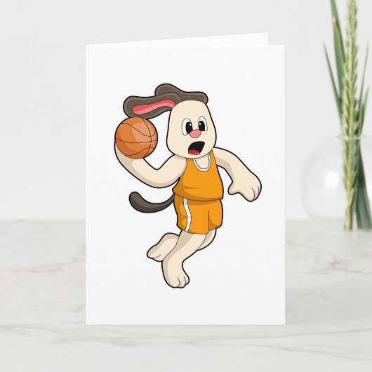 Hond bij Basketbalsport Kaart (Voorkant)