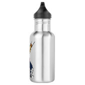 Hond bij Cricket met cricket bat Waterfles (Rechts)