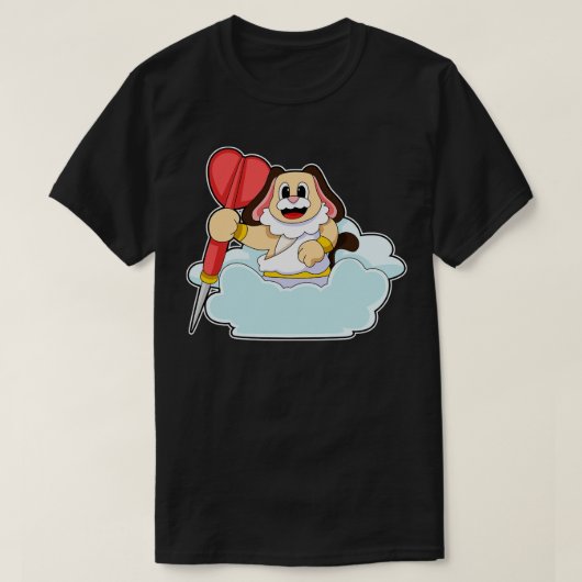 Hond bij Darts met Dart 1 T-shirt (Design voorkant)