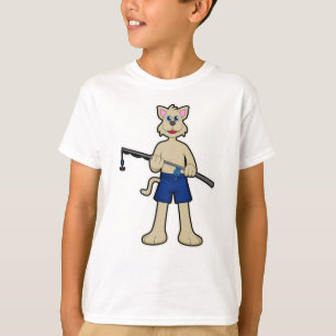Hond bij Gevist met Geviste staaf en vis T-shirt