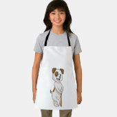 Hond bij honkbal met honkbalknuppel schort (Insitu)