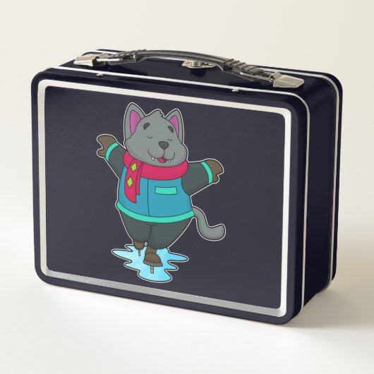 Hond bij ijsschaatsen met ijskoude schaatsen en sc (Achterkant)