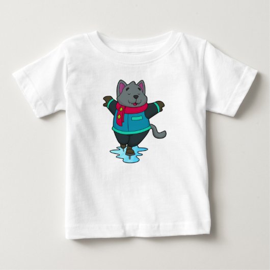 Hond bij ijsschaatsen met ijskoude schaatsen en sc (Voorkant)