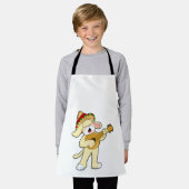 Hond bij Muziek met Guitar Schort (Gedragen)