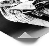 Hond bij naaimachine - babykleding maken poster (Hoek)