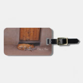 Hond bij Rest Bagagelabel (Voorkant horizontaal)