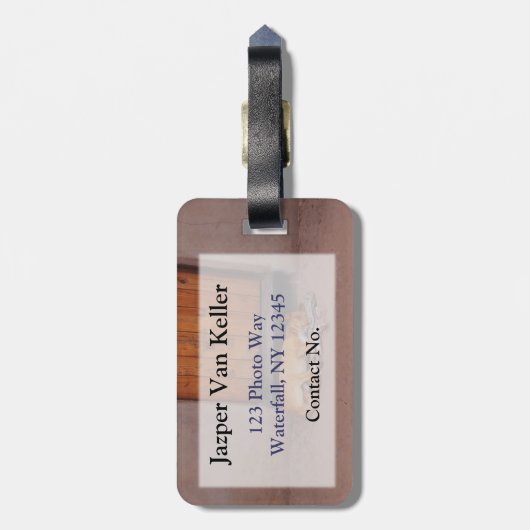 Hond bij Rest Bagagelabel (Achterkant verticaal)