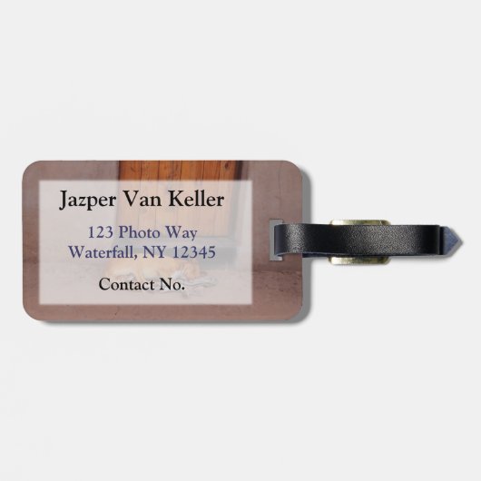 Hond bij Rest Bagagelabel (Achterkant horizontaal)