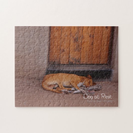 Hond bij Rest Legpuzzel (Horizontaal)