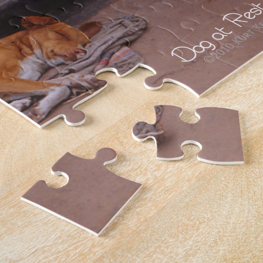 Hond bij Rest Legpuzzel (Zijkant)