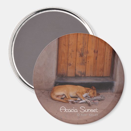 Hond bij Rest Magneet (Voorkant / Achterkant)