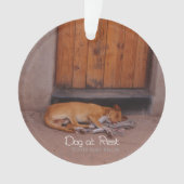 Hond bij Rest Ornament (voorkant)