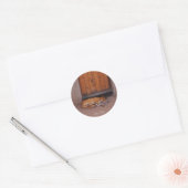 Hond bij Rest Round Stickers (Envelop)