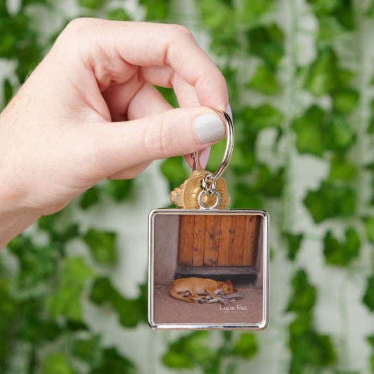 Hond bij Rest Sleutelhanger (Hand)
