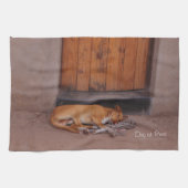 Hond bij Rest Theedoek (Horizontaal)