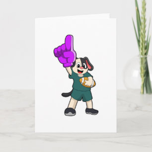 Hond bij Voetbal Sporten Kaart