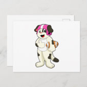 Hond bij Voetbalsporten Briefkaart (Voorkant / Achterkant)