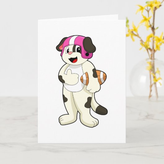 Hond bij Voetbalsporten Kaart (Gele Bloem)