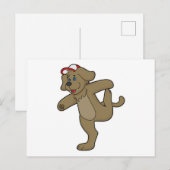 Hond bij Yoga Fitness Briefkaart (Voorkant / Achterkant)