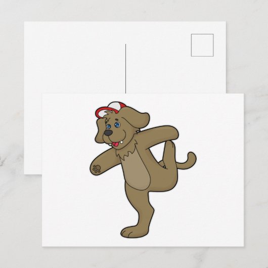 Hond bij Yoga Fitness Briefkaart (Voorkant / Achterkant)